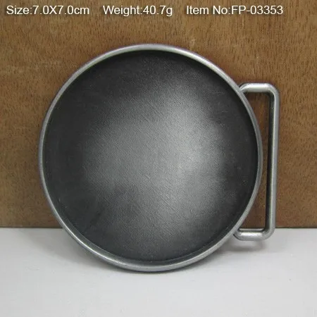 В Bullzine круглый пустой DIY пряжки ремня с оловянной отделкой FP-03353 подходит для 4 см ширина ленты