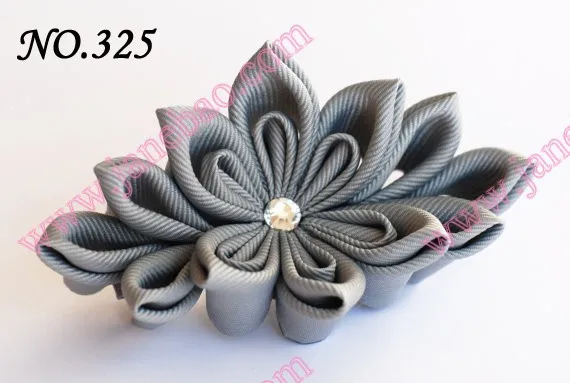 Новые 280 шт. " два слоя Kanzashi цветок заколки моды девушка Bow заколки