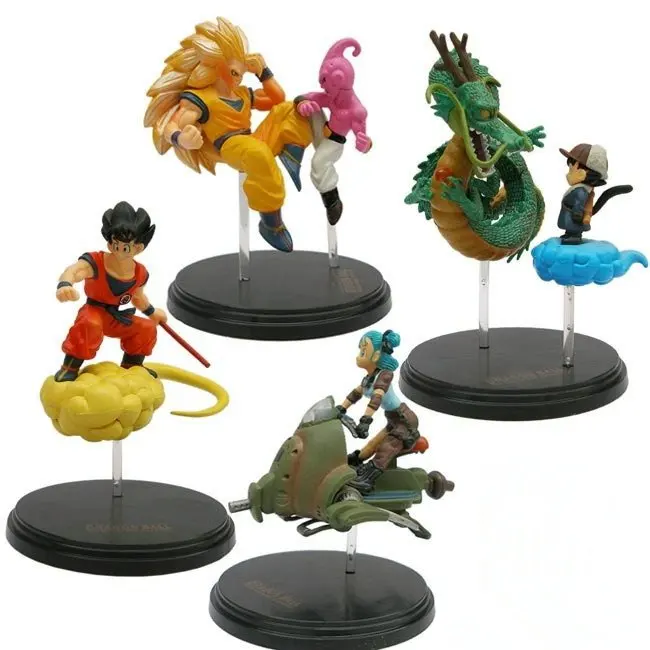 10 компл./лот игрушки Dragon Ball Хрустальные шары 7 см с рисунками из комикса «Жемчуг дракона», Рисунок Набор из 7 шт. Гоку кукла