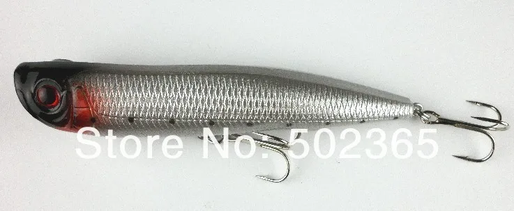 50 шт. поппер прикормы пластиковые рыболовные приманки 12.6CM16.3G 6 крючки гольян песка кривошипно колебание рыболовные снасти воблеры рыбалка pesca