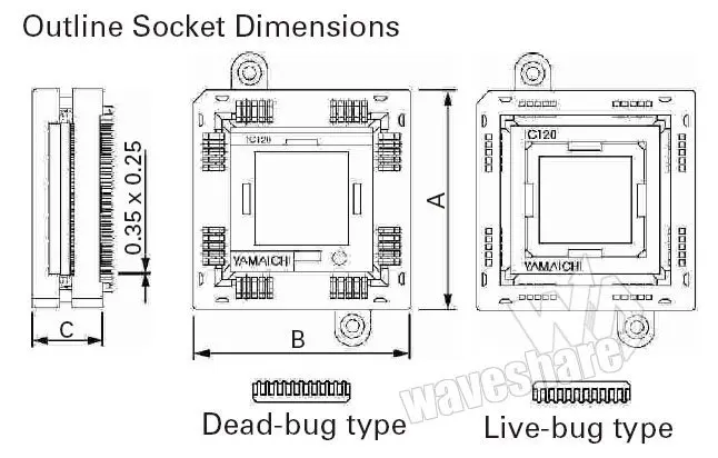 PLCC68 ic120-0684-304 PLCC Yamaichi IC Тесты burn-в гнездо адаптера Программирование 1.27 шаг live-ошибка