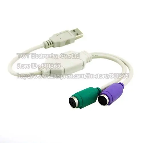 USB to two PS2 splitter Cable Adapter for Keyboard Mouse USB Bus power.jpg