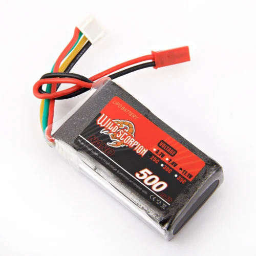 1 шт. Wild Scorpion11.1V 500MAH 25C 3s Высокая мощность lipo батарея для радиоуправляемого квадрокоптера дрона вертолета автомобиля самолета