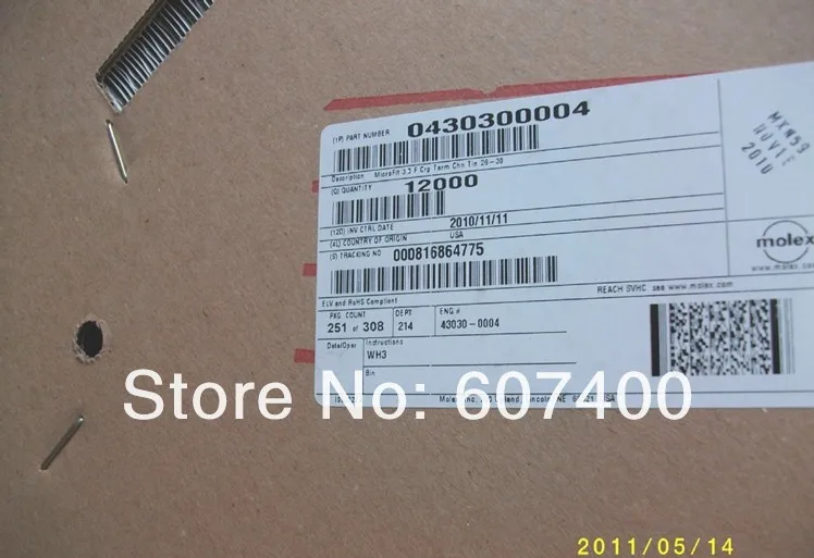 0430300004 СОЕД СРОК женщина 26-30awg Олово TR 43030-0004 molex Инструменты для наращивания волос Терминалы 430300004 100% новое и оригинальное части