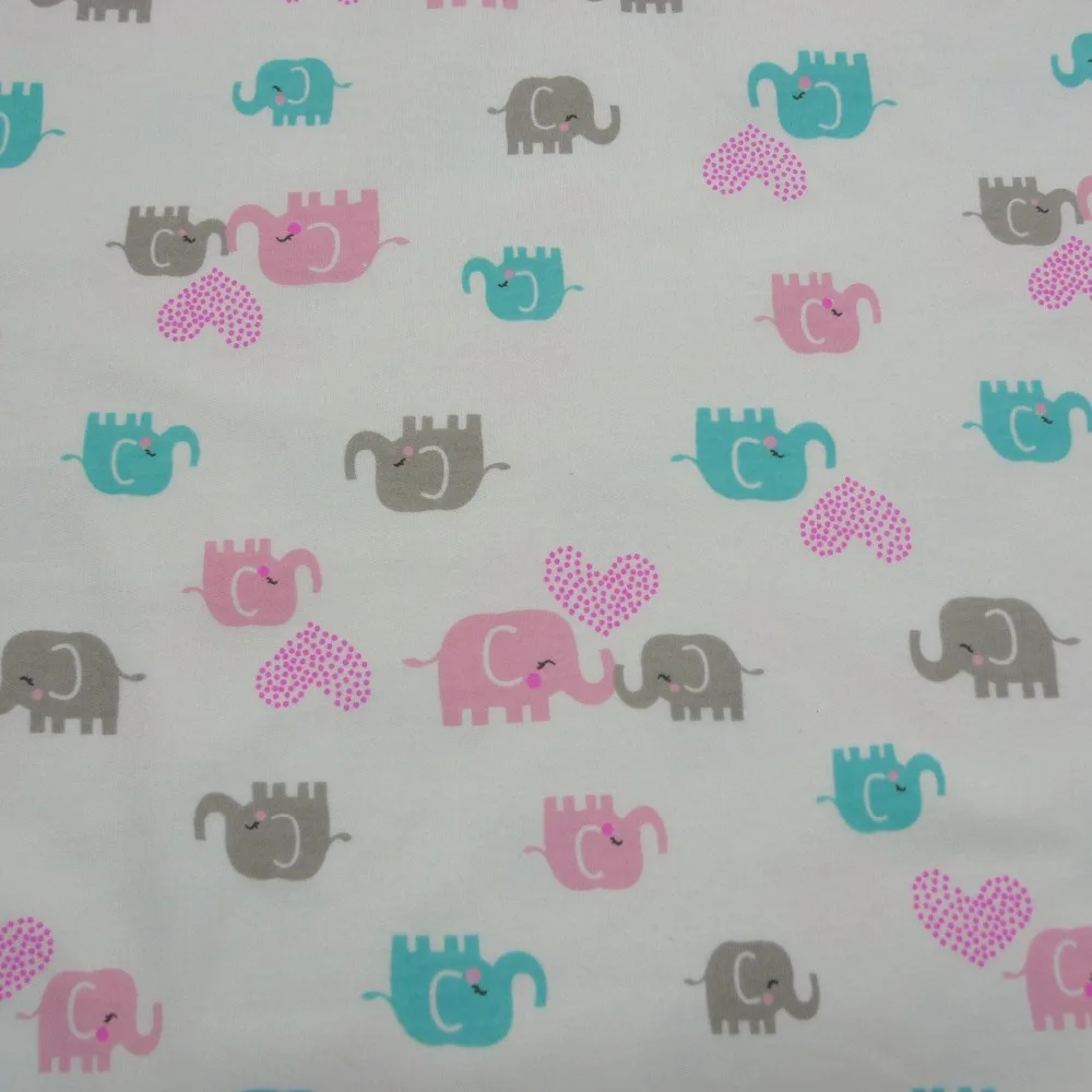 100 Cotton Elepants Pattern Baby Pajama Cotton Fabricin Fabric from