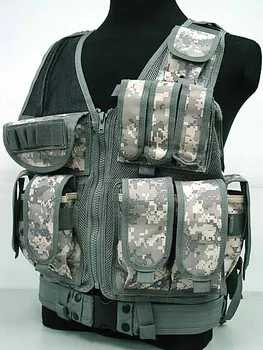 

ACU Shotgun/ Rifle Vest Tactical Summer Vest with gun magazine pouches