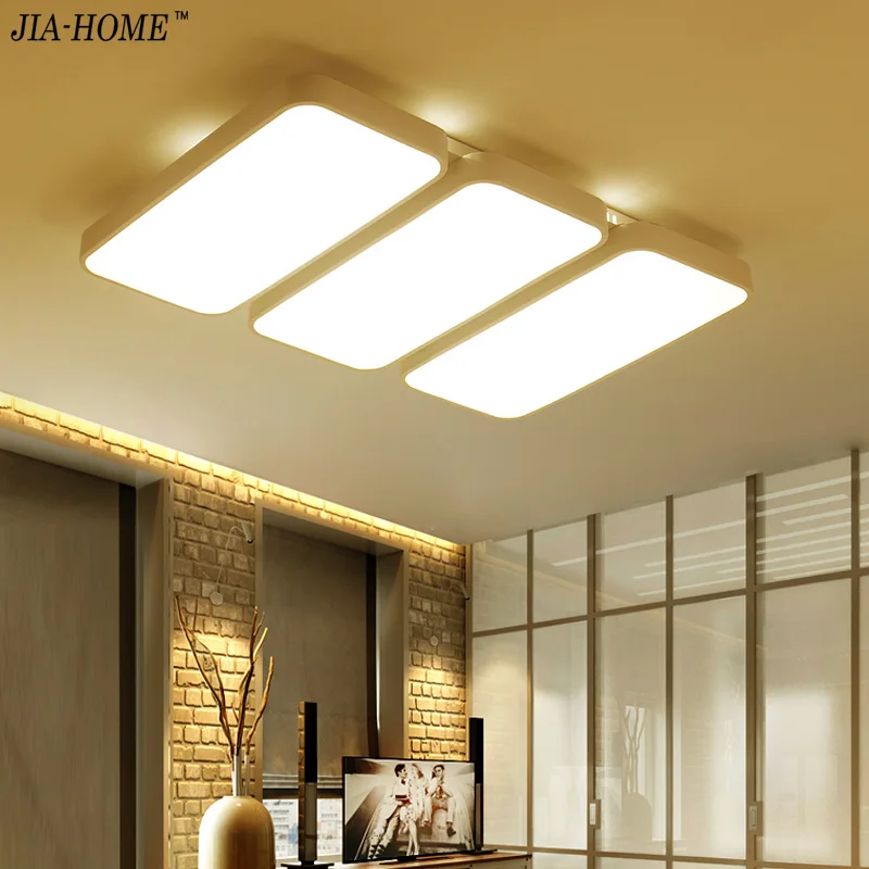 

Modern led Ceiling Lights Black White Lamparas de techo Metal Frame Bedroom Lamp Dining Lighting Fixture support AC85-260V