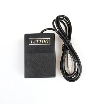 

Tattoo Supply 1Pcs Rectangle Black Plastic Tattoo Foot Pedal Switch Black Long Cable For Tattoo Machine Kits