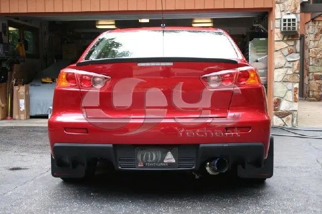 Углерода Волокно ra Стиль утконоса спойлер багажника подходит для 2008-2012 Mitsubishi Evolution EVO X