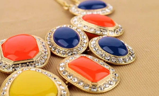 Крыло Yuk Tak Collares Collier Новейшее модное эффектное ожерелье s для женщин в Европе яркие ожерелья оптом