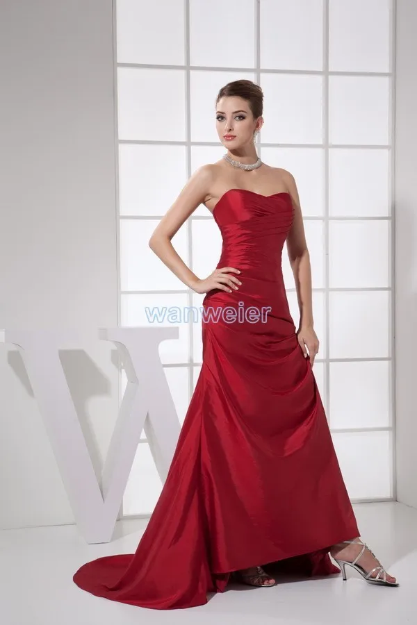 Трапециевидной формы vestidos новое поступление Горячая сексуальная Милая плюс формальное платье на заказ Красный, изысканный Длинные свадебные платья