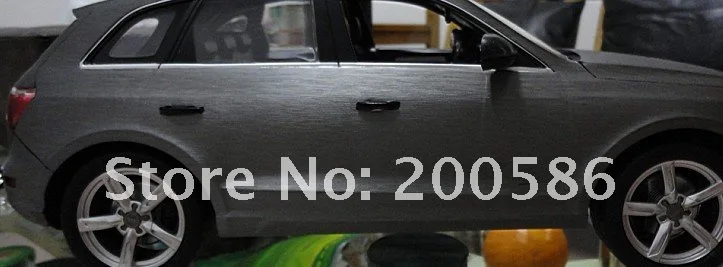 Brushed aluminum vinyl stickers car wrapping foil gray grey 1.52m*30m Free Shipping GWBAG0001