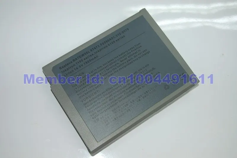 Аккумулятор для ноутбука dell inspiron 1100 1150 5100 5150 5160 Latitude 100L ноутбука Бесплатная доставка