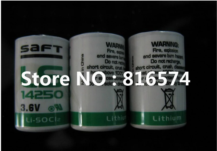 20 шт./лот новый оригинальный SAFT LS14250 AA 3,6 В 900 мАч тионилхлоридом низкая самооценка расходуемая литиевая батарея PLC батарей