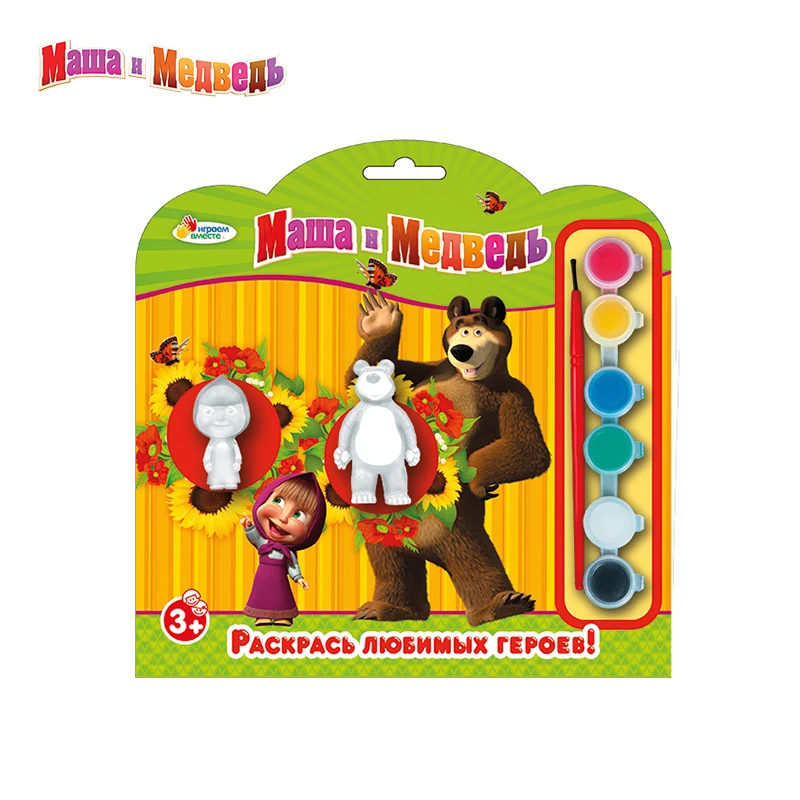 Набор кисточек 3 шт. Маша и медведь художница. Маша с кисточкой и красками. Маша и медведь маша художница. Кисть маша и медведь.