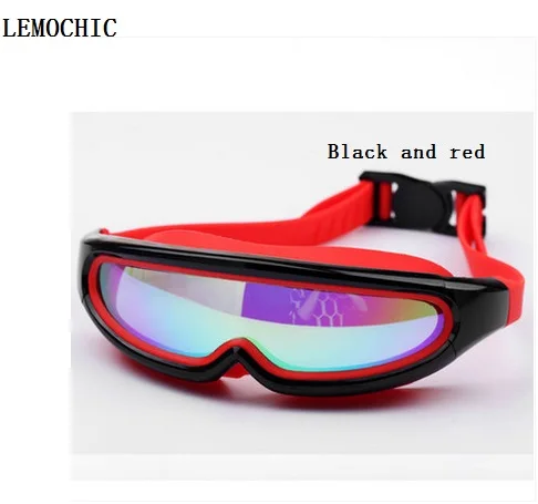 black and red Natacion близорукость женщины профессиональный gafas высокое качество плавательные очки плавать очки для мужчин плавание очки - Цвет: black and red