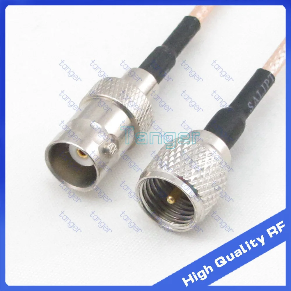 

BNC female jack to mini UHF male plug with RG-316 RF Coaxial Pigtail Jumper cable 6" 15cm Tanger High Quality RF cables