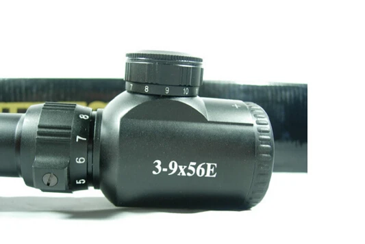 Горячее предложение! Распродажа! 3-9x56E подсвеченный красным Rangerfinder инфракрасный охотничий прицел Airosft оптический, телескопический прицел