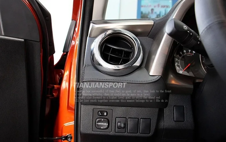ABS гальванических автомобиля наклейки розетке Кондиционер хромированный стиль украшение для Toyota RAV4