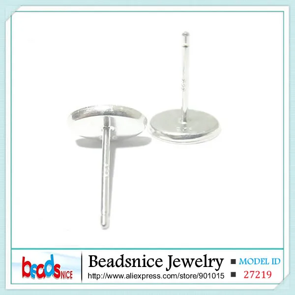 Beadsnice ID27259 стиль Сережка-гвоздик, Пост Серьги овальные подходят 7x5 мм Серьги установка кабошон