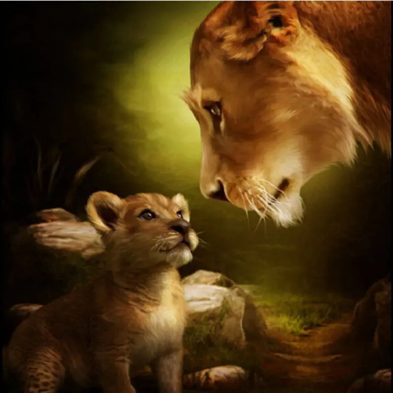 Стразы живопись домашний декор сделай сам алмазная картина льва 5D вышивка