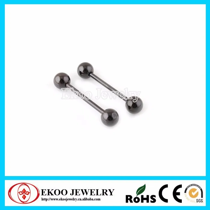 

Titanium Anodized Tongue Ring Tongue Barbell Black Blue Gold Lot of 30pcs Body Jewelry