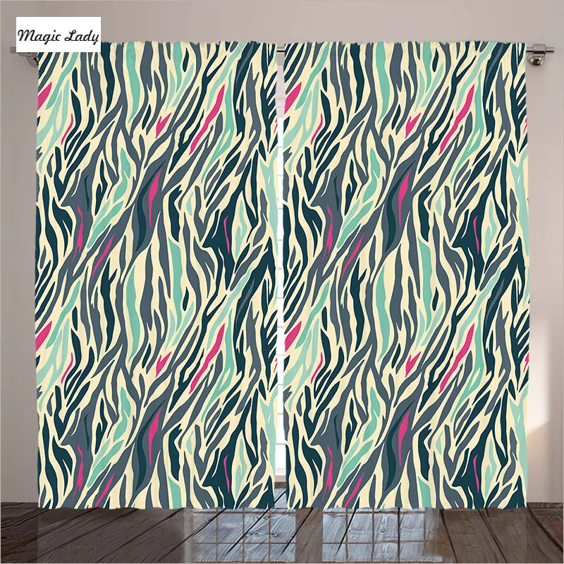 Panel Curtains For Living Room Bedroom Decor Collection Abstract