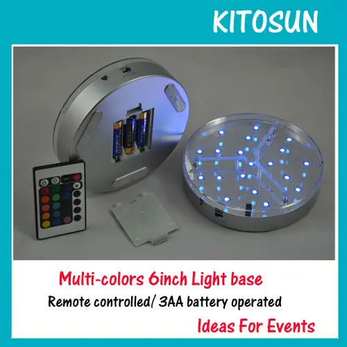 3AA 6inch light base blue