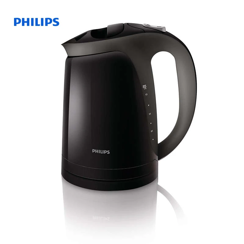 Philips Kettle 1.7 L 2400 W Water level indicator Raven black Hinged