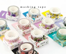 1.5cm Wide Luxuriant Flowers & Animals Washi Tape Adhesive Tape DIY Scrapbooking Sticker Label Masking Tape