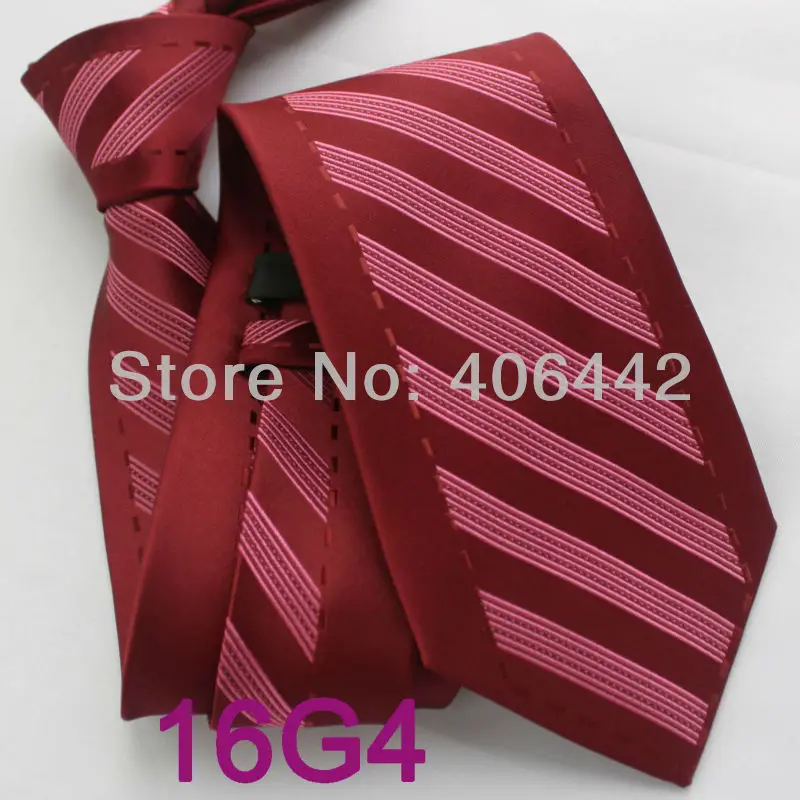 Coachella Мужские галстуки пограничной бордовый с розовыми полосками из микрофибры Тканые галстук нормально Формальное шеи галстук для мужчин свадебное платье