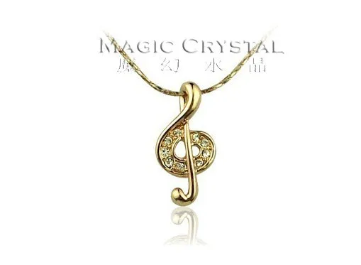 MOONROCY Free Shipping fashion jewelry set Rose Gold Color Crystal Jewelry Set Note Earrings Necklace choker for Women