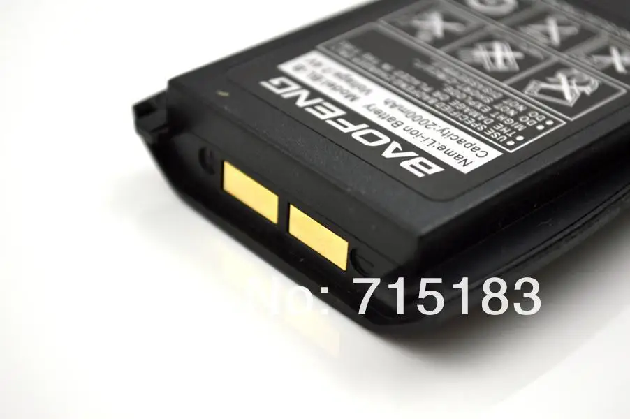 Исключительно Новый Оригинальный Baofeng BL-B 7,4 V 2000 mAh литий-ионный аккумулятор для Baofeng UV-B5/UV-B6 рация