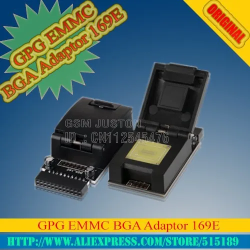 GPG EMMC BGA адаптер 169E gpg emmc коробка