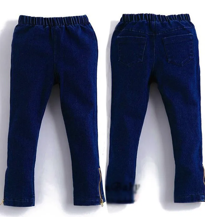 High quality Winter baby girl jeans thick winter warm cashmere kids jeans girls children jeans baby pants Freeshipping