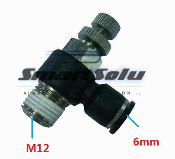 

Free Shipping10pcs/lot SL06-M12Pneumatic Throttle Valve,Quick Push In 6MM Tube M12 Inch Air Fitting Flow Controller