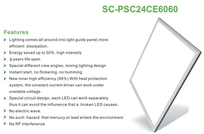 Новое поступление квадратная плоская лампа 600*600 мм 36 Вт led офисный белый панельный светильник для замены старой сетки лампы 4 шт./лот DHL