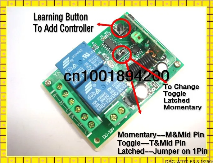 Дальний пульт дистанционного управления Переключатель 50-1000 м радиочастотный приемник-передатчик DC 12 В 2CH 10A релейная лампа с кнопкой замыкания дистанционный переключатель