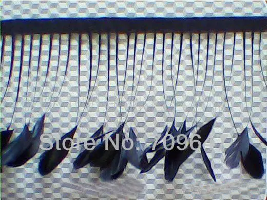 2 м/лот, высота 4-6 дюймов, черный, более Бронзовый, COQUE Tail Teather, отделка из 160 перьев