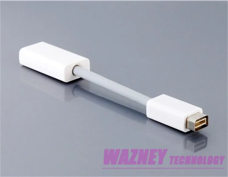 100 шт/партия мини DVI штекер HDMI Женский M/F видео конвертер Кабель-адаптер Шнур для Apple iMac Macbook Pro Белый