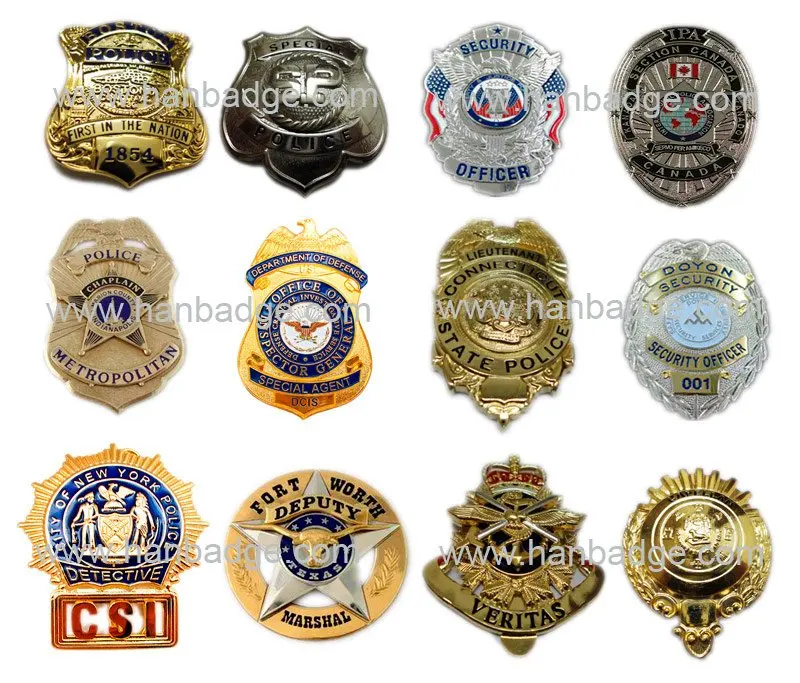 various-police-badge