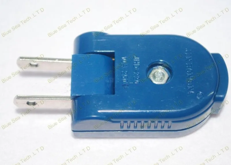 2 шт. 10A/250 В AC Мощность Кабельный разъем шнура, 2Pin мужской Мощность Съемный разъем, ABS + латунь Бесплатная доставка
