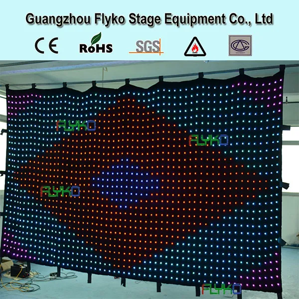 FLYKO P18 4X7 светодиодный занавес модное свадебное украшение