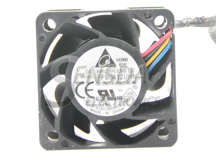 Для delta FFB0412UHN 4028 4 см 40 мм DC 12 В 0.81A ШИМ, интеллектуальная Скорость управления сервер инвертор Вентилятор охлаждения