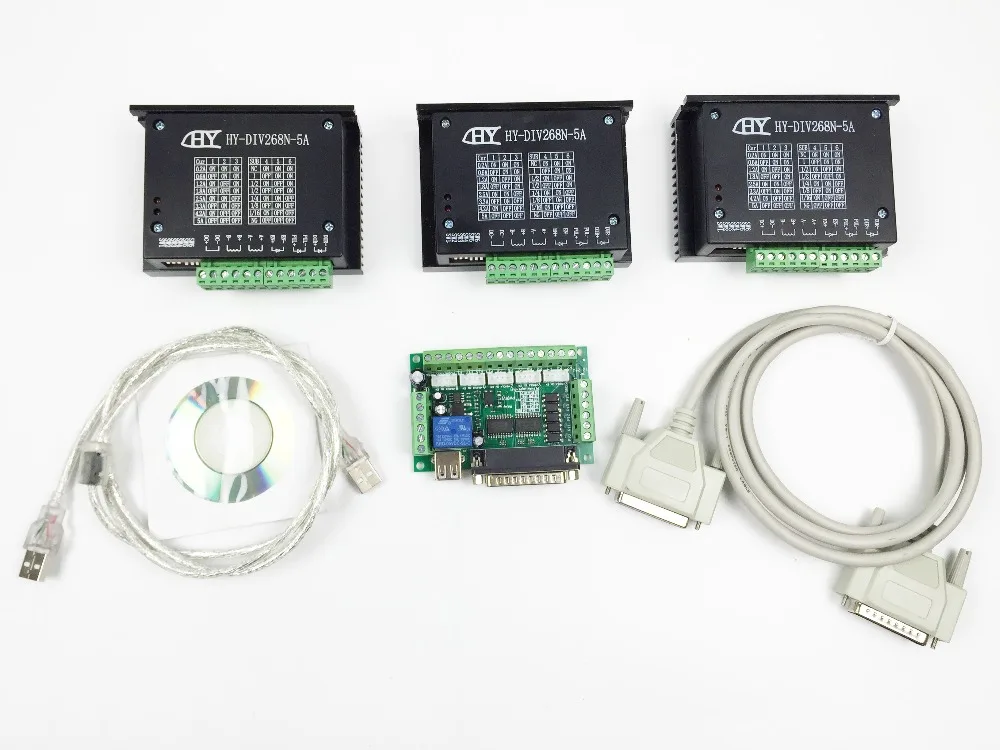 CNC Router 3 Axis Kit,TB6600 3 Axis mach3 Stepper Motor Driver Controller kit 5A + one 5 axis breakout board for nema23 motors CNC Router 3 Axis Kit,TB6600 3 Axis mach3 Stepper Motor Driver Controller kit 5A + one 5 axis breakout board for nema23 motors