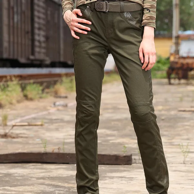 Free Army women sweat pants Military Army Green Cargo Pants women active plus pants trousers