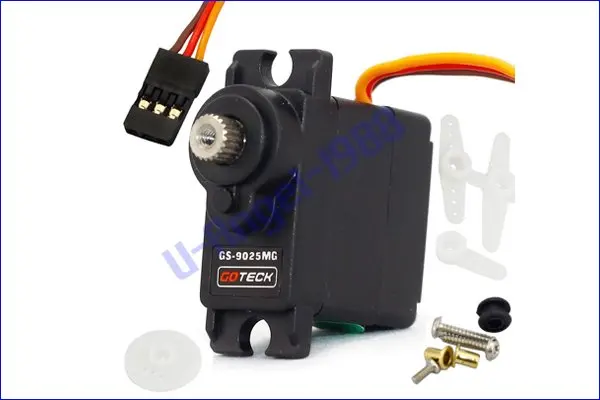 4 шт./лот Goteck GS-9025MG Высокое качество 9 г металлический сервопривод SG90 Для RC 250 450 Вертолет Самолет лодка автомобиль