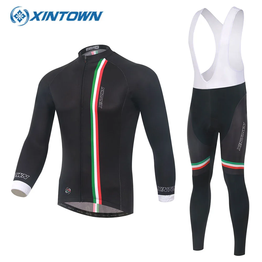 

XINTOWN Long Sleeve Cycling Jersey Men Mountain Bike Wear Bicycle Clothing Outdoors Roupa Para Ciclismo Maillot Cyclisme