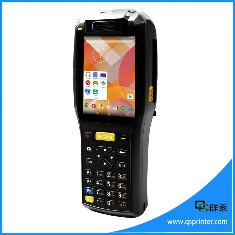 Handheld android data terminal pda with wifi,bluetooth,3G,GPRS,GPS and barcode scannerin