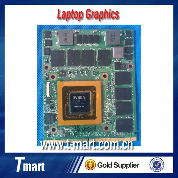100% Original nVIDIA Geforce GTX280M GTX 280M Video Card 1GB DDR3 G92-761-B1 for DELL M15x M17x R1 M6500 free shipping